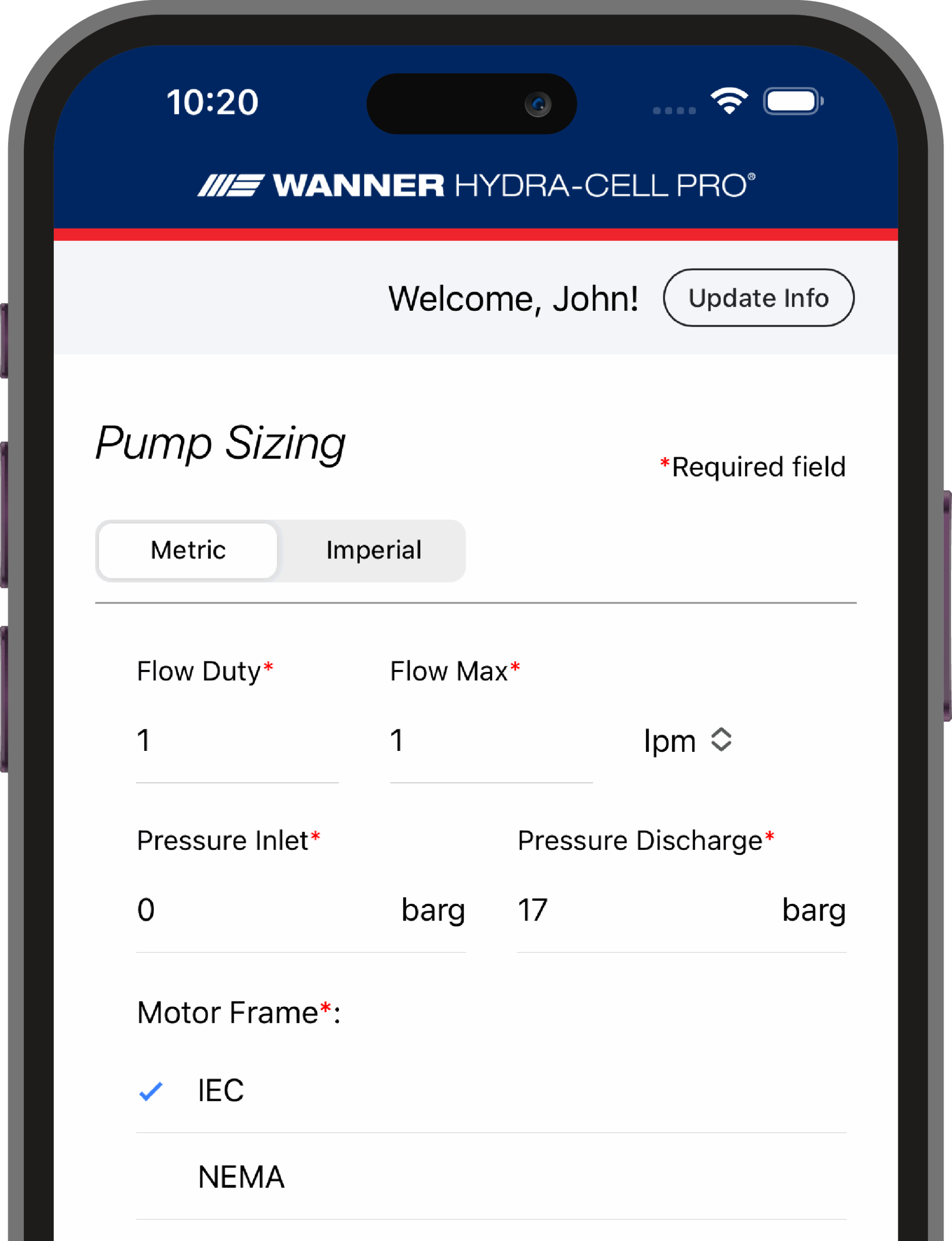 app display half image